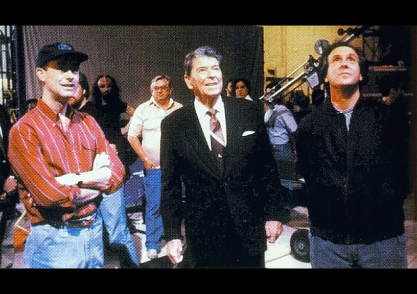 Daily Pic # 260, Reagan visits Trek set