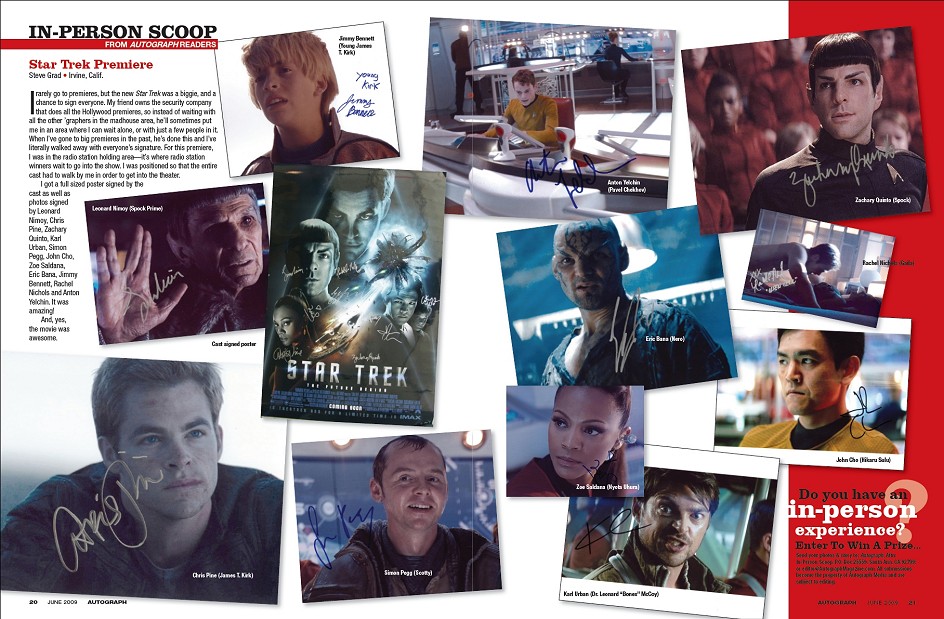 Daily Pic # 467, Trek Autographs