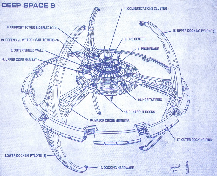 Daily Pic # 613, Deep Space Nine Blueprint