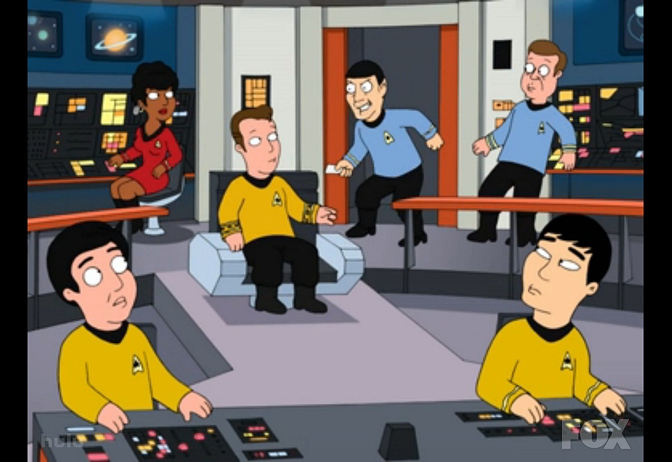 Daily Pic # 724, “Family Guy” – Trek Reference