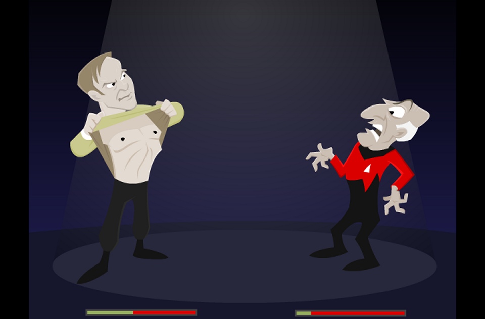 Daily Pic # 851, Kirk vs. Picard