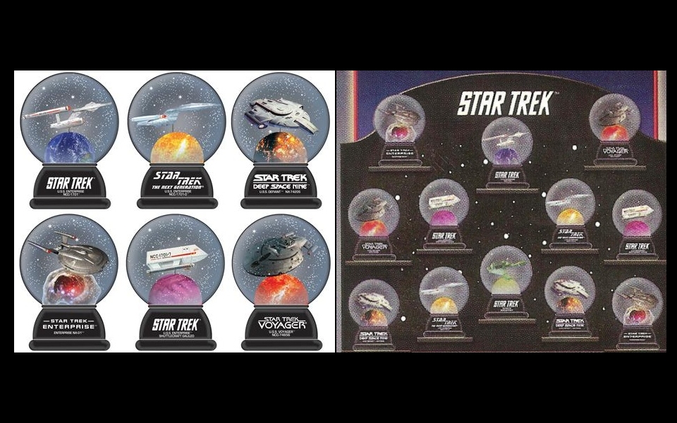 Daily Pic # 1407, Trek Snow Globes