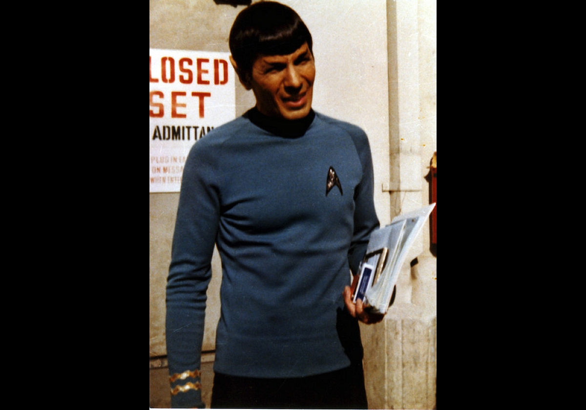 Daily Pic # 1563, Nimoy on set