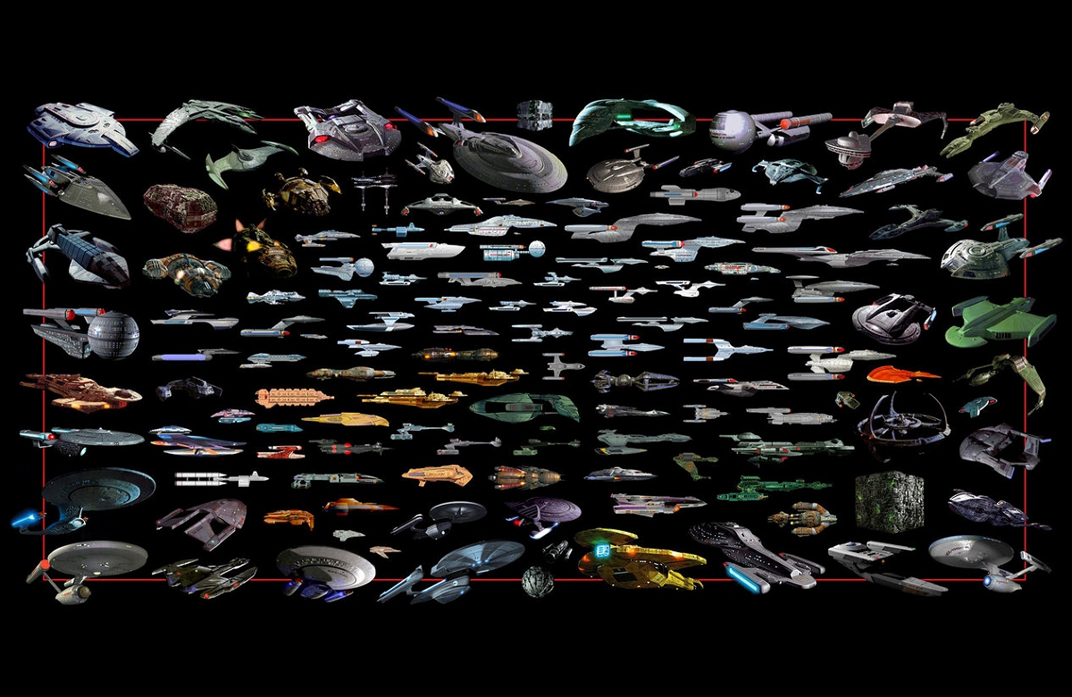Daily Pic # 1963, Trek Ships Collage